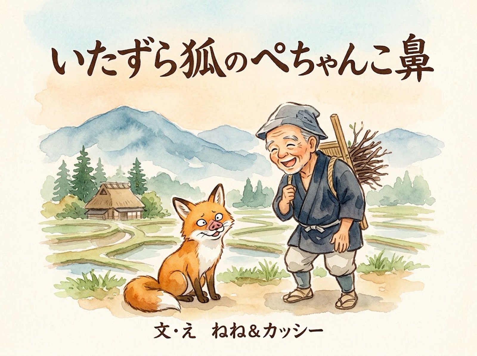 いたずら狐のぺちゃんこ鼻
